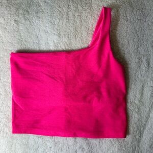 Beyond Yoga One Shoulder Sports Bra Pink Small Made in USA